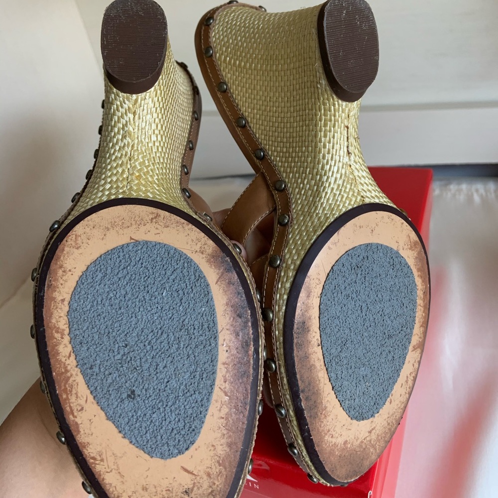 Anne Klein Wedge Leather Strap Sandal - Picture 5 of 5
